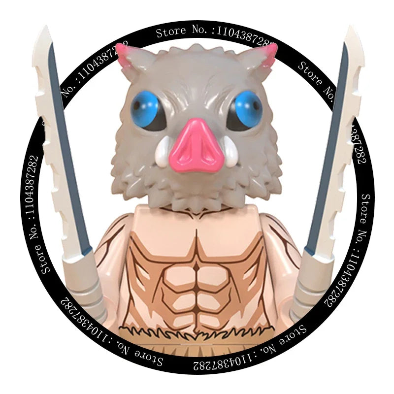 Hot Toys WM6116 WM6138 Demon Slayer Blade - Blocs de construction, Mini figurines, Accessoires, Cadeaux d'Halloween et de Noël pour enfants