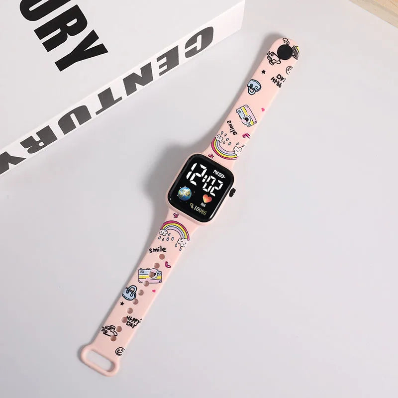 Nouveau point enfants montres filles Reloj Inteligente Para Niños Niña Reloj Hello Kitty montre numérique femmes Relógio Infantil