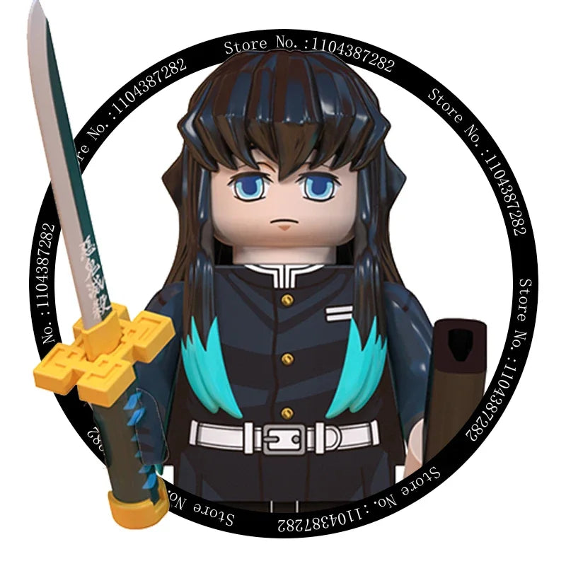 Hot Toys WM6116 WM6138 Demon Slayer Blade - Blocs de construction, Mini figurines, Accessoires, Cadeaux d'Halloween et de Noël pour enfants