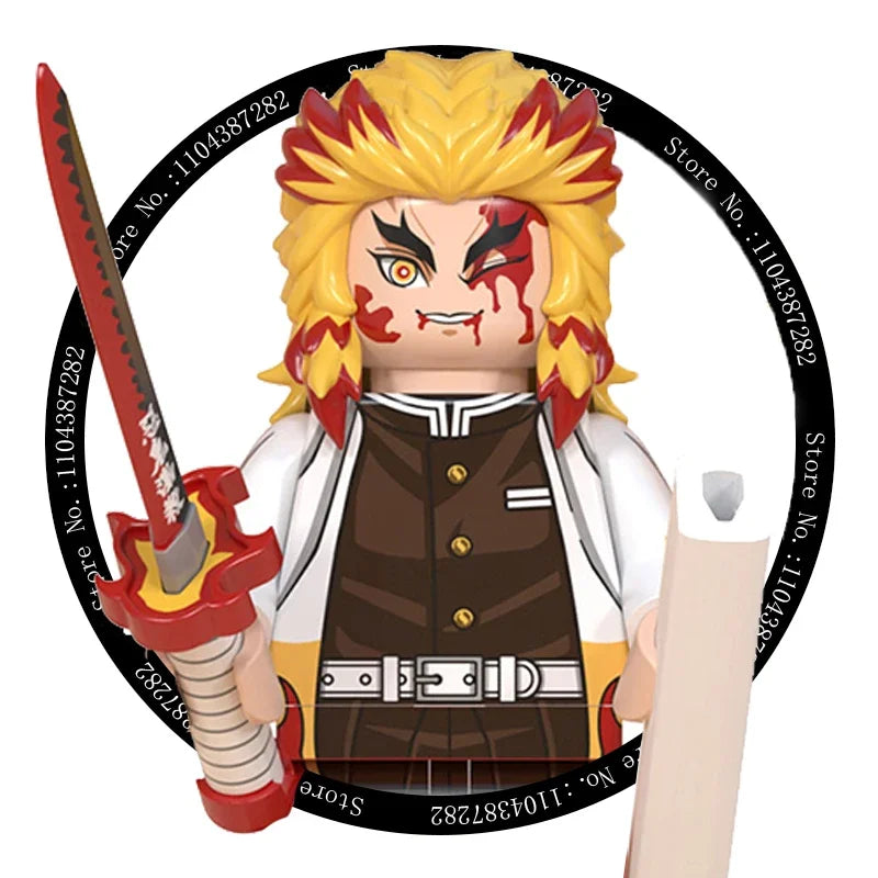 Hot Toys WM6116 WM6138 Demon Slayer Blade - Blocs de construction, Mini figurines, Accessoires, Cadeaux d'Halloween et de Noël pour enfants
