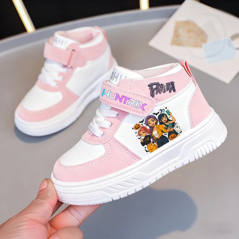 Chaussures de sport pour enfants à imprimé dessin animé, baskets K-Pop Demon Hunters pour filles et tout-petits, chaussures décontractées légères