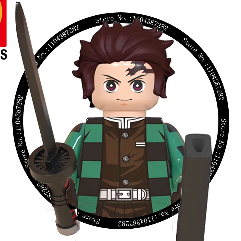 Hot Toys WM6116 WM6138 Demon Slayer Blade - Blocs de construction, Mini figurines, Accessoires, Cadeaux d'Halloween et de Noël pour enfants