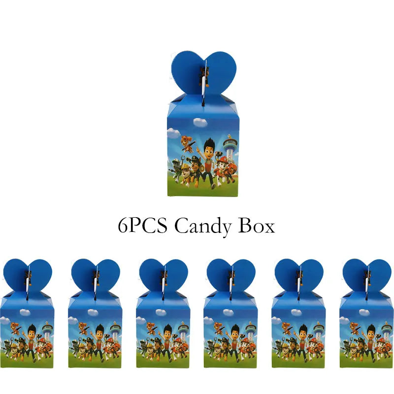 Kit de décoration Pat' Patrouille pour anniversaire : ballons, décor, assiettes, décorations pour cupcakes, autocollants Pat' Patrouille, cadeaux pour enfants