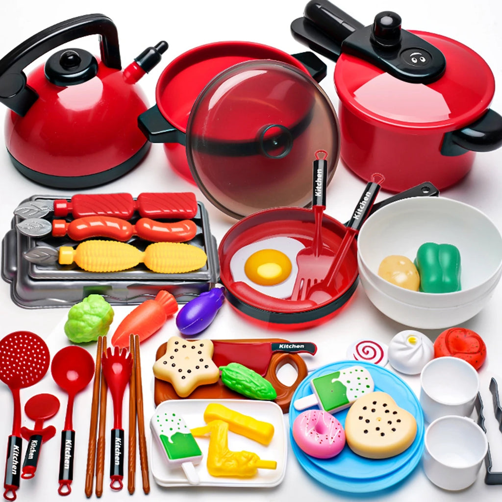Jouets de cuisine haute fidélité pour enfants, à utiliser à la maison ou à l'école, pour jouer au chef et s'amuser à faire semblant de cuisiner.