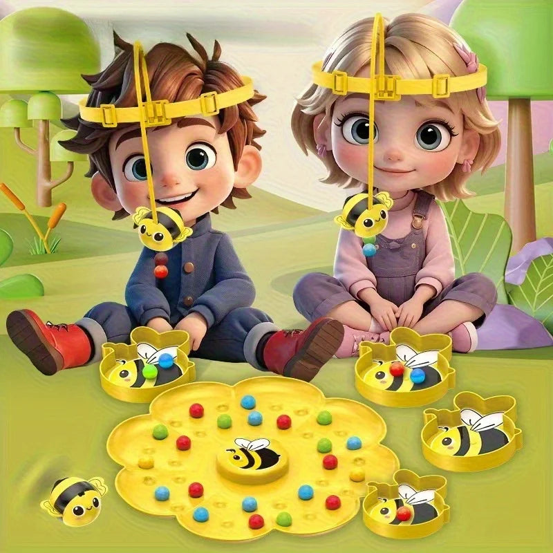 Petit Bourdon - Jeu de société multifonctionnel - Puzzle - Jeu de pêche - Jouet éducatif interactif pour enfants - Cadeau de Noël - Jeu familial