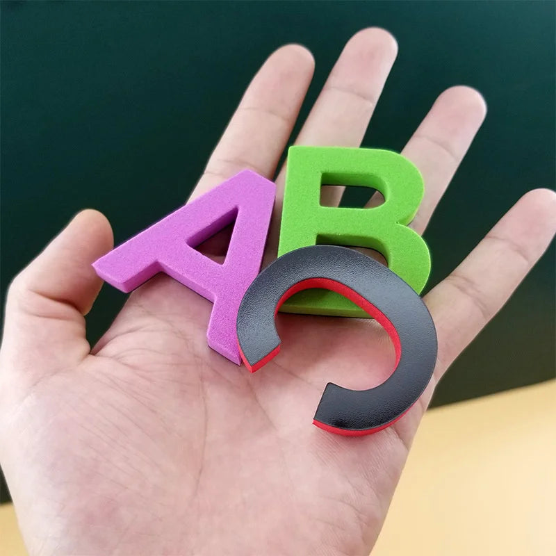 Lettres magnétiques de l'alphabet en mousse EVA, autocollants pour réfrigérateur, jouet éducatif pour tout-petits et enfants, apprentissage de l'orthographe et du comptage, cadeau