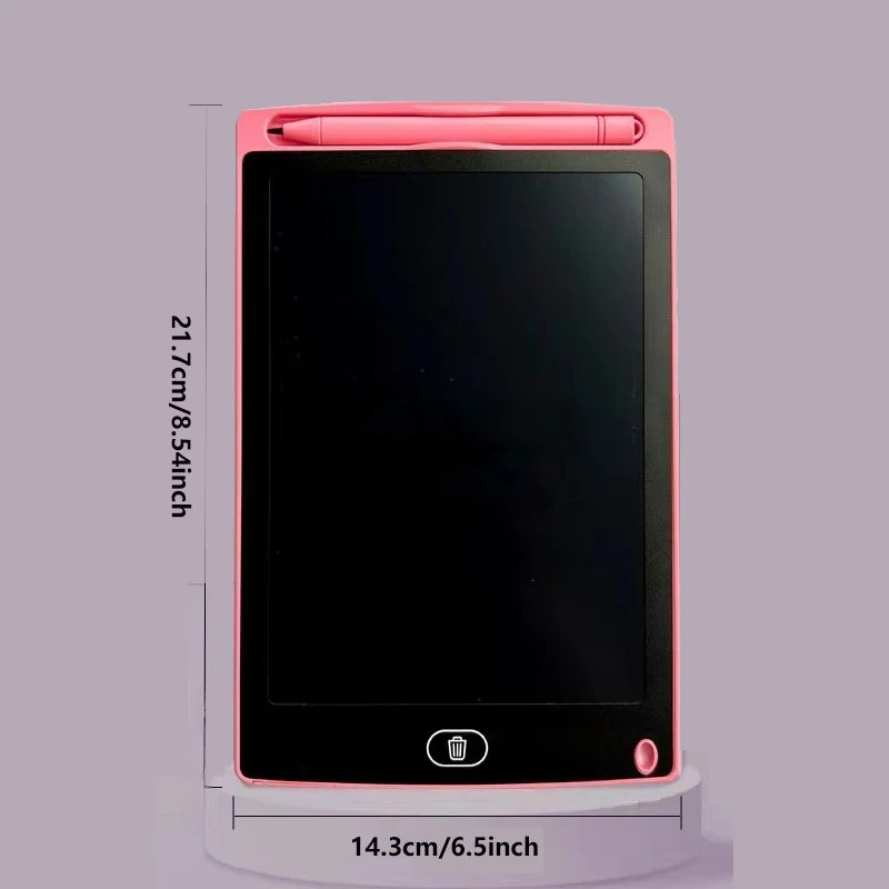 Tablette à dessin LCD 6,5/8,5/10/12 pouces pour enfants, tableau effaçable rechargeable avec stylet, jouet éducatif de voyage, cadeau idéal pour garçons et filles.