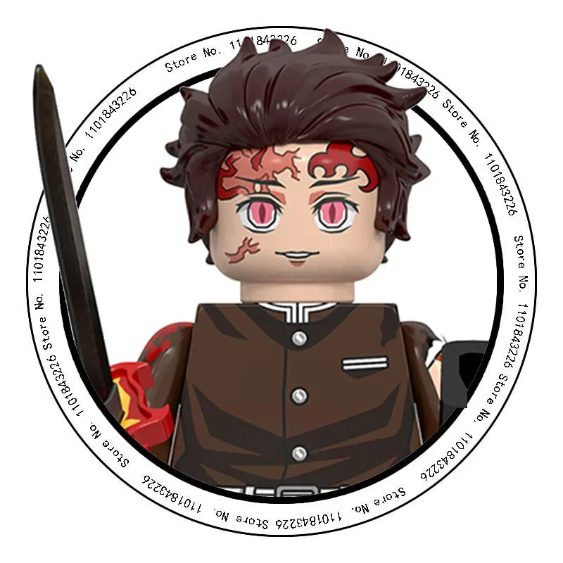 Hot Toys WM6116 WM6138 Demon Slayer Blade - Blocs de construction, Mini figurines, Accessoires, Cadeaux d'Halloween et de Noël pour enfants