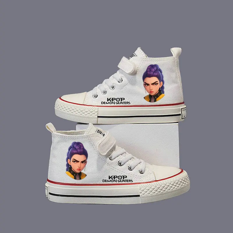 Chaussures en toile pour enfants, baskets KPop Demon Hunters pour filles, chaussures de sport Rumi Mira Zoey, chaussures de tennis pour étudiants, chaussures de course en extérieur