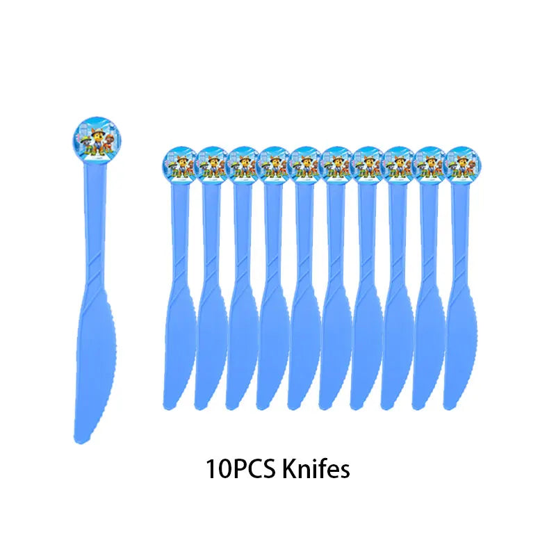 Kit de décoration Pat' Patrouille pour anniversaire : ballons, décor, assiettes, décorations pour cupcakes, autocollants Pat' Patrouille, cadeaux pour enfants