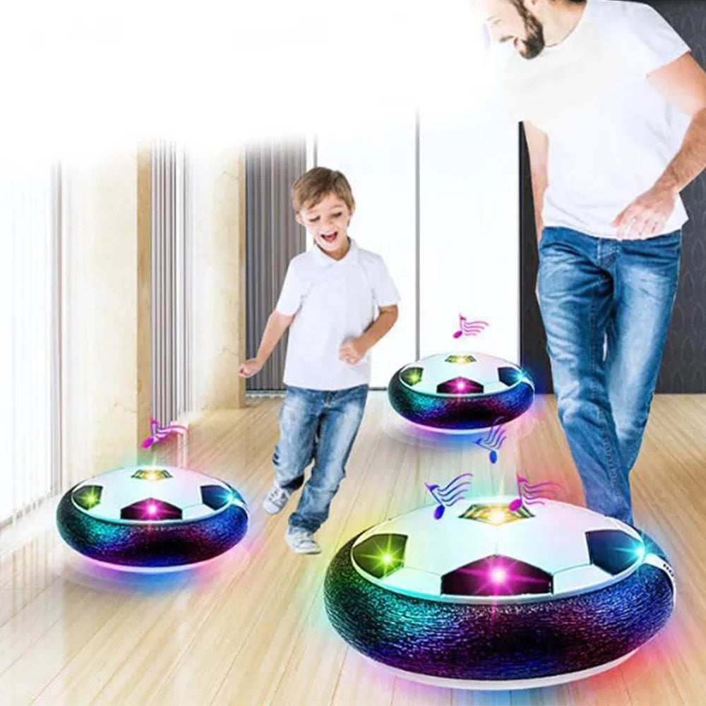 Ballon de football flottant électrique pour enfants avec lumière LED et musique, jouet de sport d'extérieur pour enfants