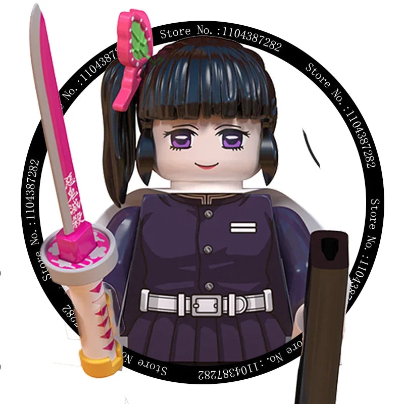 Hot Toys WM6116 WM6138 Demon Slayer Blade - Blocs de construction, Mini figurines, Accessoires, Cadeaux d'Halloween et de Noël pour enfants