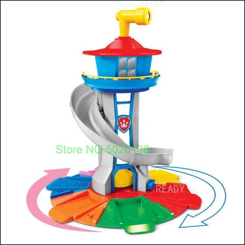 Figurines de chiens en forme de tour de patrouille dans un bus, jouets de Noël sans lumière ni son.