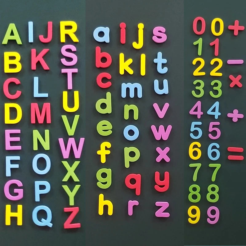 Lettres magnétiques de l'alphabet en mousse EVA, autocollants pour réfrigérateur, jouet éducatif pour tout-petits et enfants, apprentissage de l'orthographe et du comptage, cadeau
