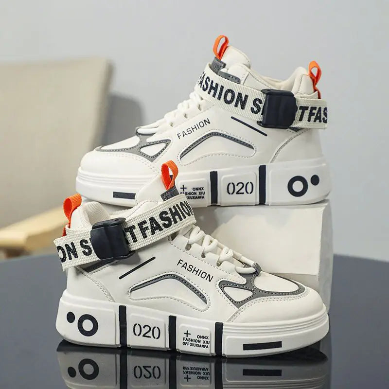 Baskets montantes décontractées pour enfants et adolescents, chaussures de sport pour le printemps et l'automne, chaussures de course pour garçons et filles