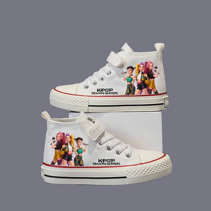 Chaussures en toile pour enfants, baskets KPop Demon Hunters pour filles, chaussures de sport Rumi Mira Zoey, chaussures de tennis pour étudiants, chaussures de course en extérieur