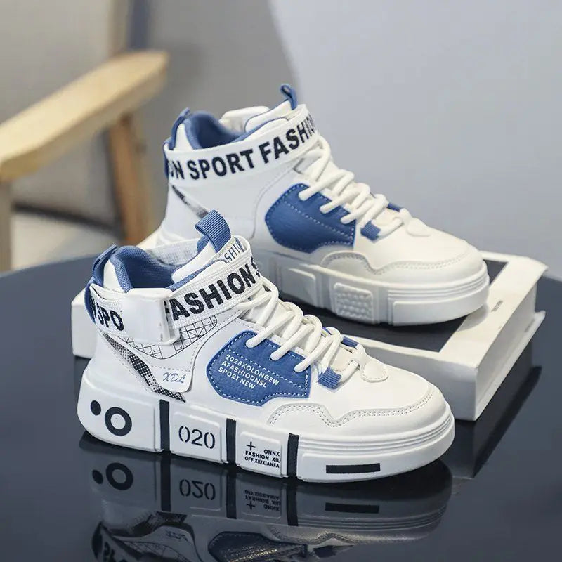 Baskets montantes décontractées pour enfants et adolescents, chaussures de sport pour le printemps et l'automne, chaussures de course pour garçons et filles