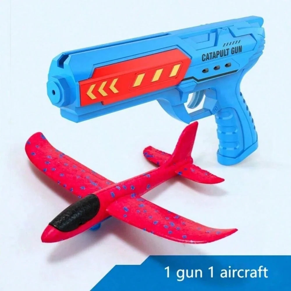 Avions à catapulte pour enfants, avions en mousse, planeurs, jouets volants de tir parent-enfant en extérieur (packs d'accessoires séparés à acheter)