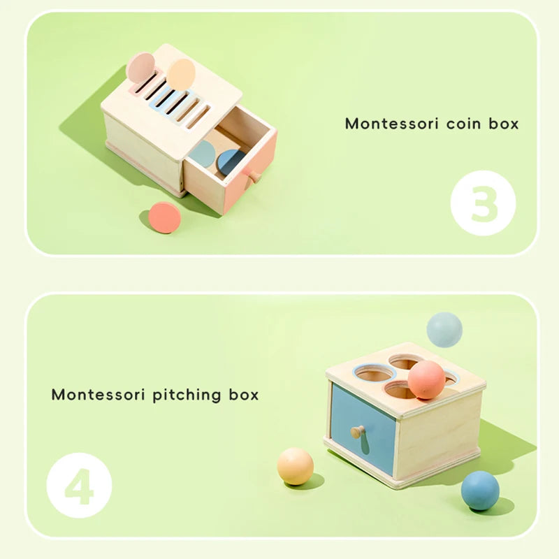 Coffret de rangement en bois pour trier les couleurs et les formes, jeu d'association, jouet sensoriel pour la motricité fine, apprentissage Montessori, cadeau pour bébé