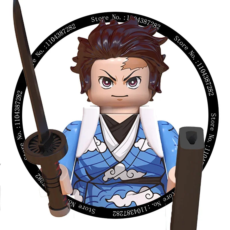 Hot Toys WM6116 WM6138 Demon Slayer Blade - Blocs de construction, Mini figurines, Accessoires, Cadeaux d'Halloween et de Noël pour enfants