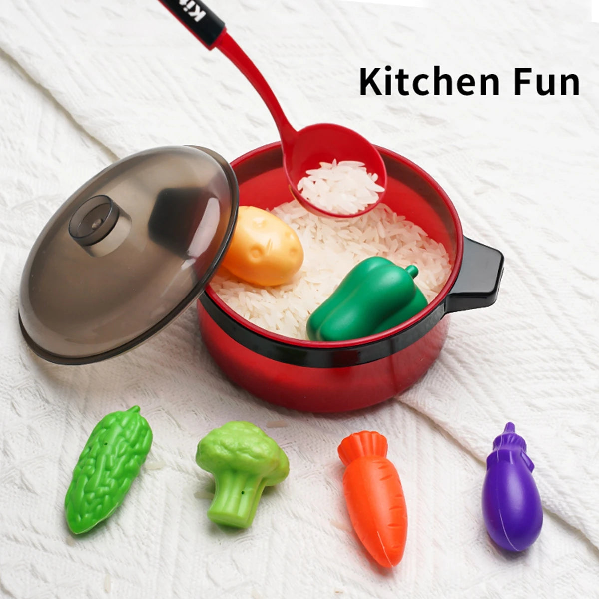 Jouets de cuisine haute fidélité pour enfants, à utiliser à la maison ou à l'école, pour jouer au chef et s'amuser à faire semblant de cuisiner.