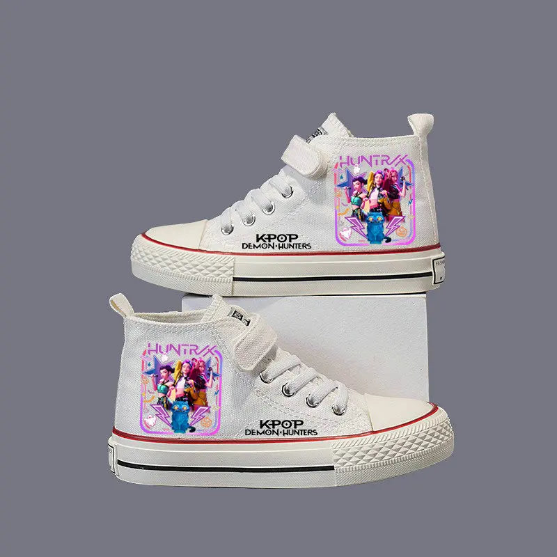 Chaussures en toile pour enfants, baskets KPop Demon Hunters pour filles, chaussures de sport Rumi Mira Zoey, chaussures de tennis pour étudiants, chaussures de course en extérieur