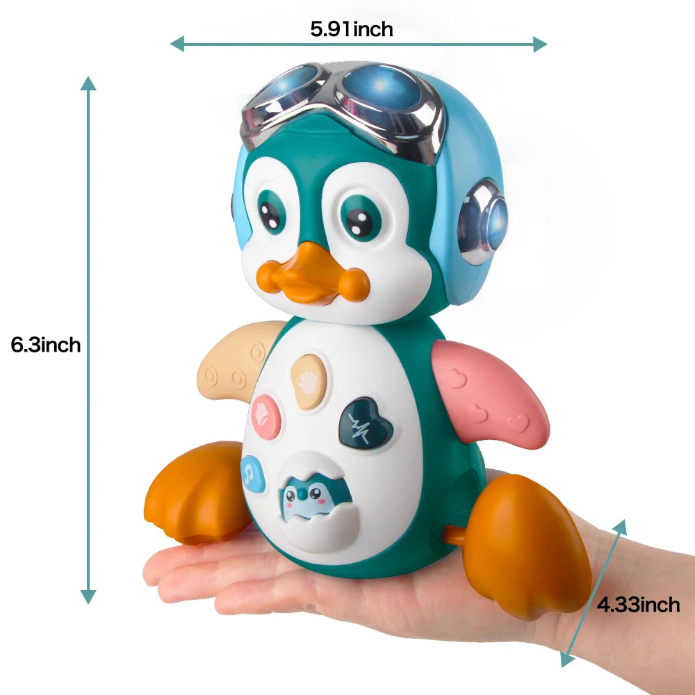 Jouets musicaux pour bébé qui rampe
Pingouin qui marche
Jouets dansants et lumineux pour tout-petits
Cadeau interactif pour l'éveil et le temps passé sur le ventre