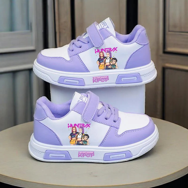 Baskets décontractées pour enfants K-Pop Demon Hunters, chaussures de sport pour filles, chaussures de basket-ball et de course, chaussures de tennis pour enfants, cadeaux