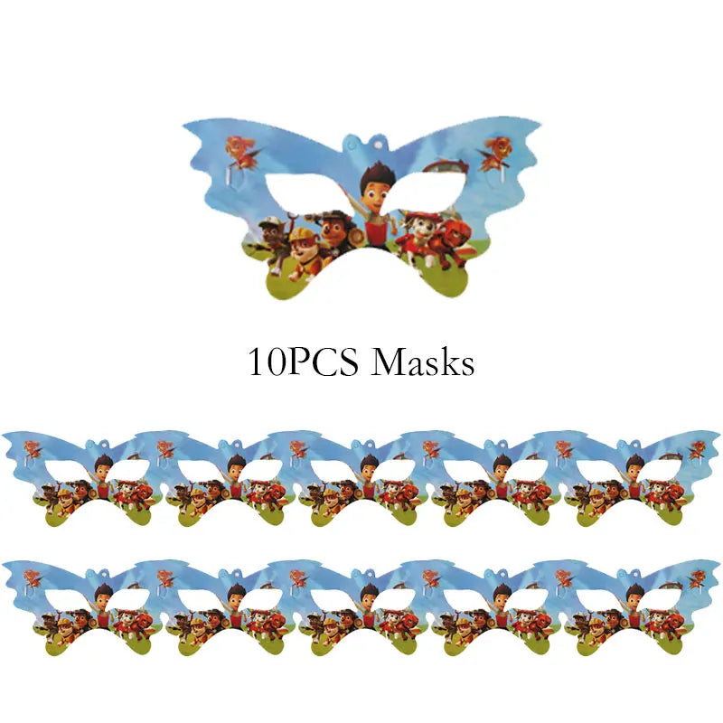 Kit de décoration Pat' Patrouille pour anniversaire : ballons, décor, assiettes, décorations pour cupcakes, autocollants Pat' Patrouille, cadeaux pour enfants