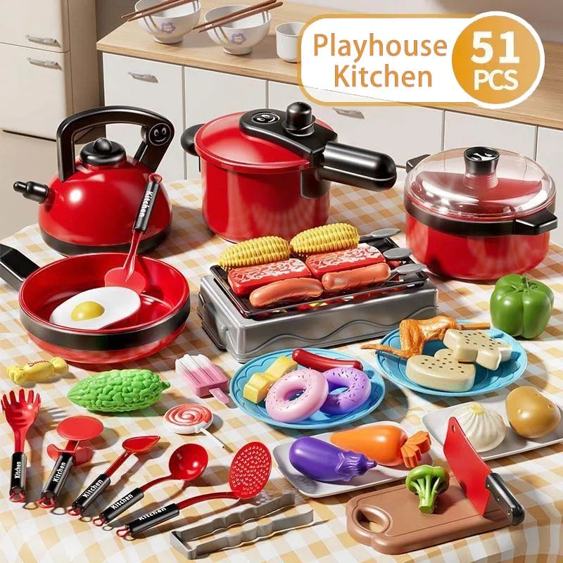 Jouets de cuisine haute fidélité pour enfants, à utiliser à la maison ou à l'école, pour jouer au chef et s'amuser à faire semblant de cuisiner.