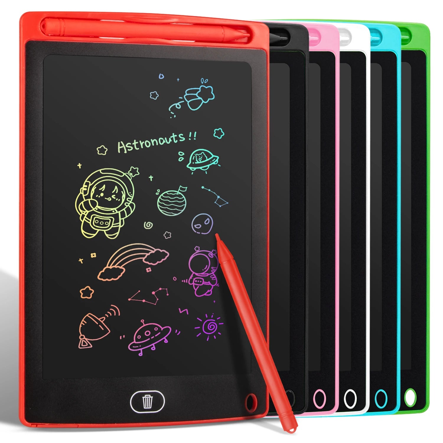 Tablette à dessin LCD 6,5/8,5/10/12 pouces pour enfants, tableau effaçable rechargeable avec stylet, jouet éducatif de voyage, cadeau idéal pour garçons et filles.