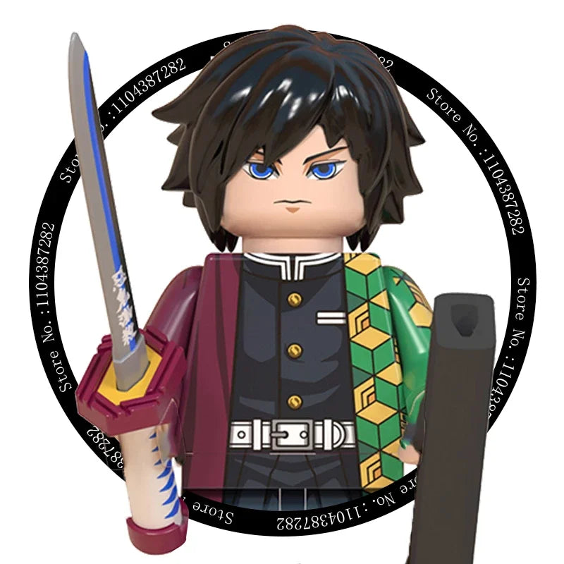 Hot Toys WM6116 WM6138 Demon Slayer Blade - Blocs de construction, Mini figurines, Accessoires, Cadeaux d'Halloween et de Noël pour enfants