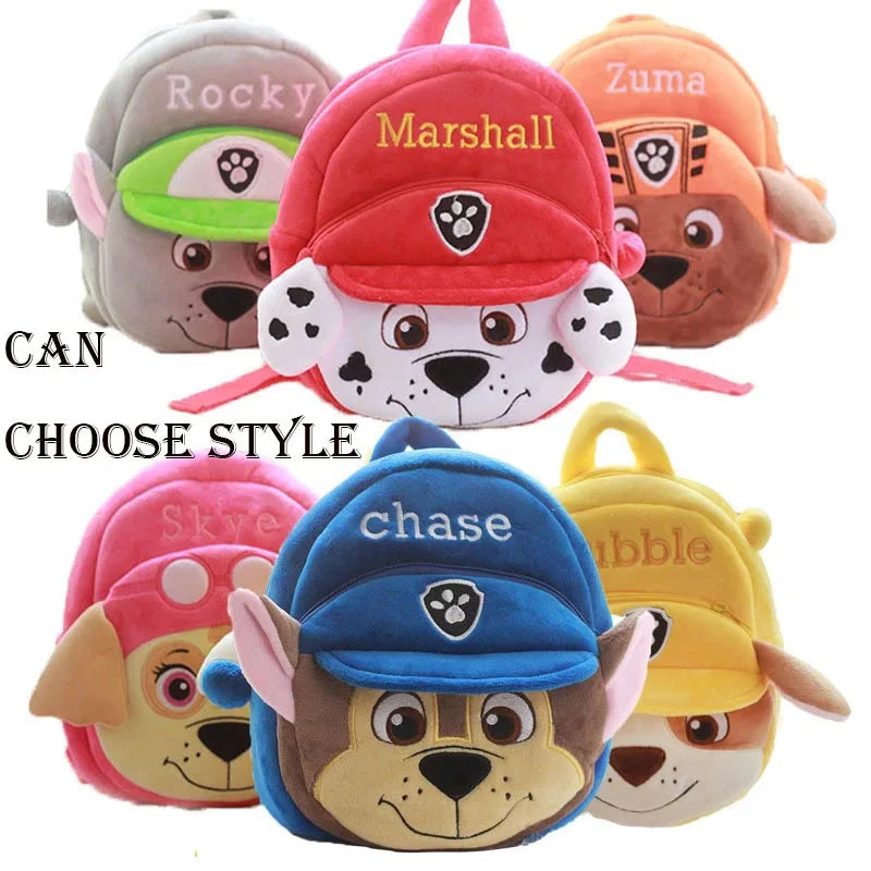 Figurines de chiens en forme de tour de patrouille dans un bus, jouets de Noël sans lumière ni son.