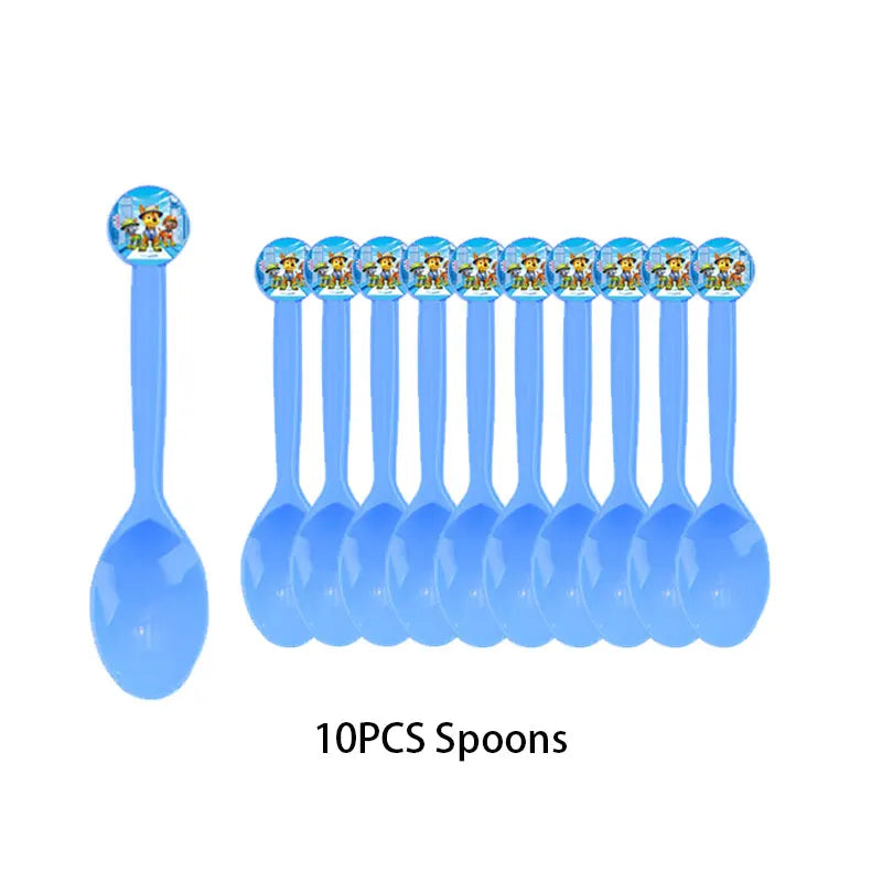 Kit de décoration Pat' Patrouille pour anniversaire : ballons, décor, assiettes, décorations pour cupcakes, autocollants Pat' Patrouille, cadeaux pour enfants