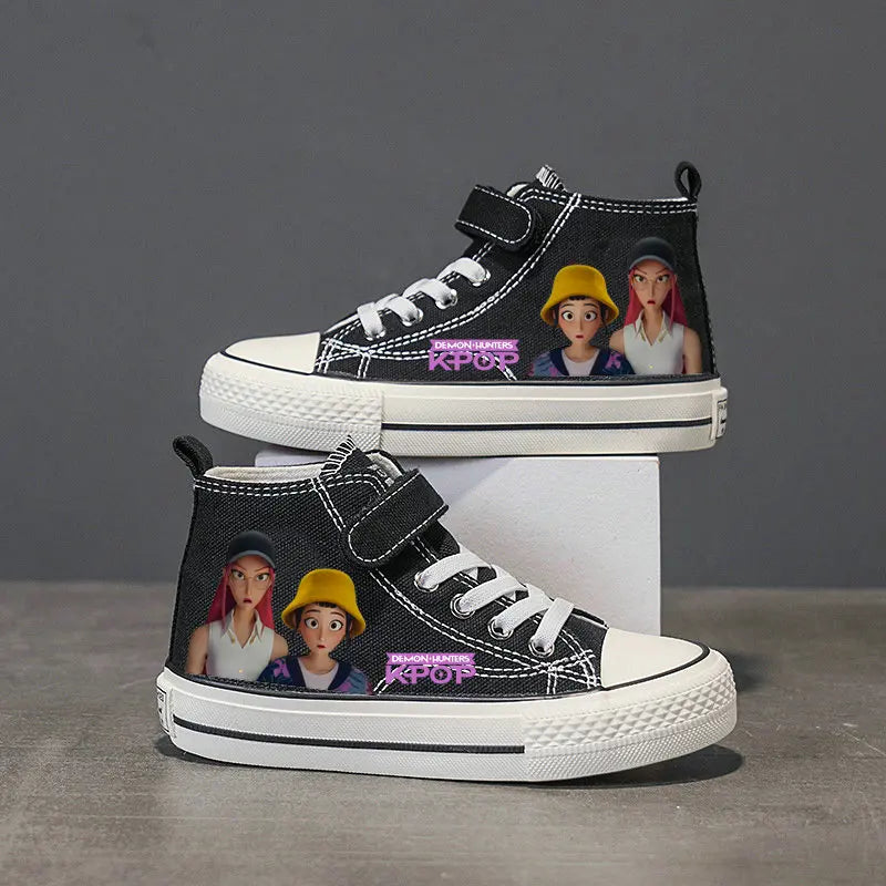 Chaussures en toile pour enfants, baskets KPop Demon Hunters pour filles, chaussures de sport Rumi Mira Zoey, chaussures de tennis pour étudiants, chaussures de course en extérieur