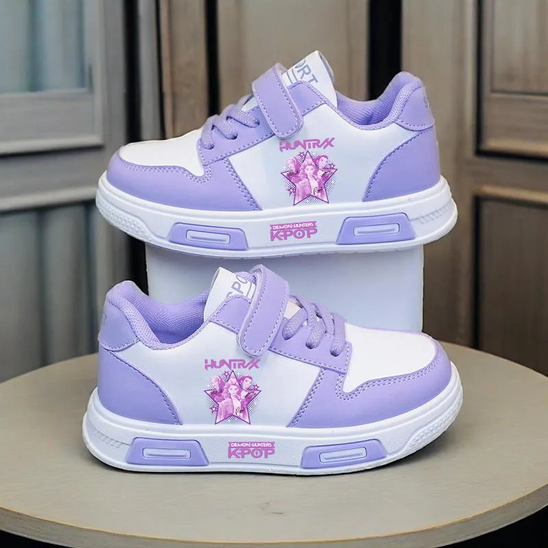 Baskets décontractées pour enfants K-Pop Demon Hunters, chaussures de sport pour filles, chaussures de basket-ball et de course, chaussures de tennis pour enfants, cadeaux