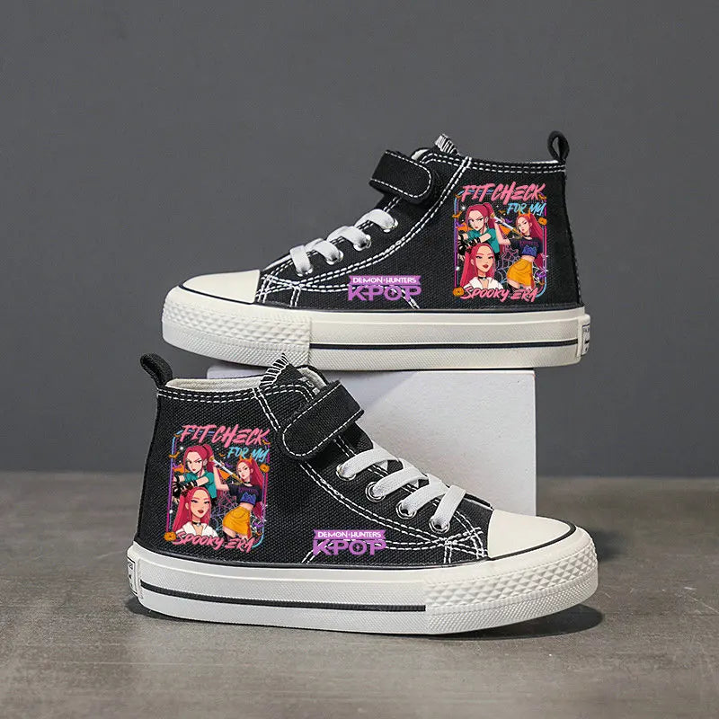 Chaussures en toile pour enfants, baskets KPop Demon Hunters pour filles, chaussures de sport Rumi Mira Zoey, chaussures de tennis pour étudiants, chaussures de course en extérieur