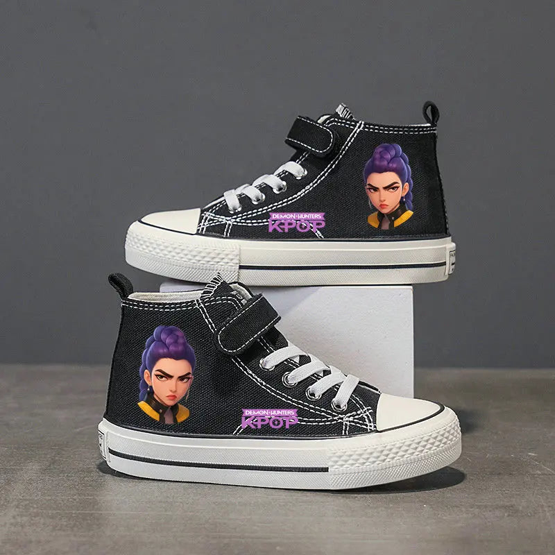 Chaussures en toile pour enfants, baskets KPop Demon Hunters pour filles, chaussures de sport Rumi Mira Zoey, chaussures de tennis pour étudiants, chaussures de course en extérieur