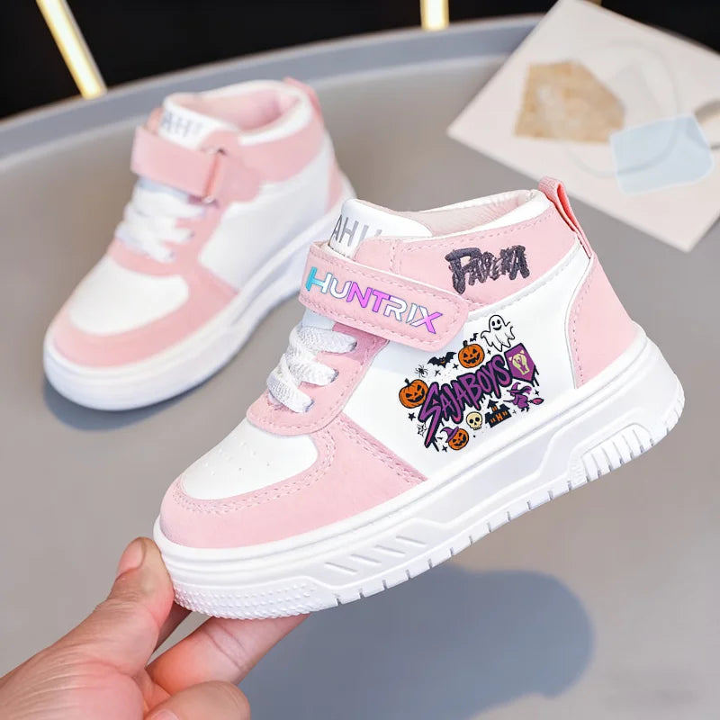 Chaussures de sport pour enfants à imprimé dessin animé, baskets K-Pop Demon Hunters pour filles et tout-petits, chaussures décontractées légères
