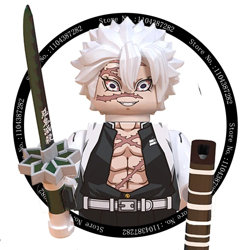 Hot Toys WM6116 WM6138 Demon Slayer Blade - Blocs de construction, Mini figurines, Accessoires, Cadeaux d'Halloween et de Noël pour enfants