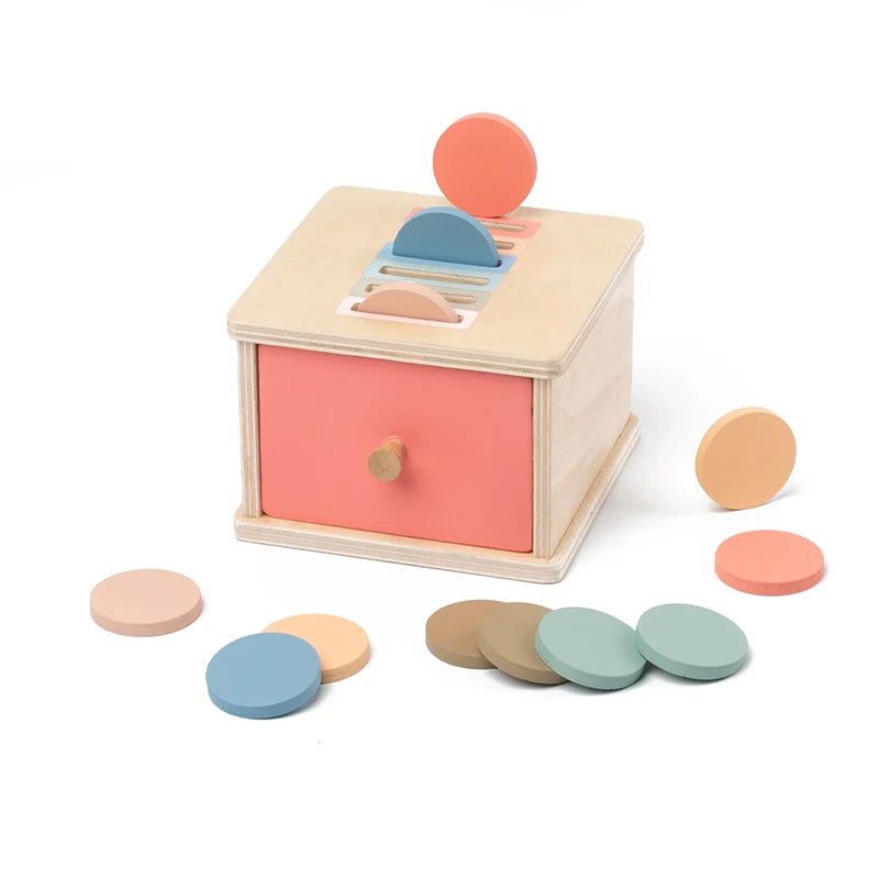Coffret de rangement en bois pour trier les couleurs et les formes, jeu d'association, jouet sensoriel pour la motricité fine, apprentissage Montessori, cadeau pour bébé