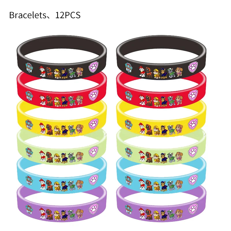 Kit de décoration Pat' Patrouille pour anniversaire : ballons, décor, assiettes, décorations pour cupcakes, autocollants Pat' Patrouille, cadeaux pour enfants