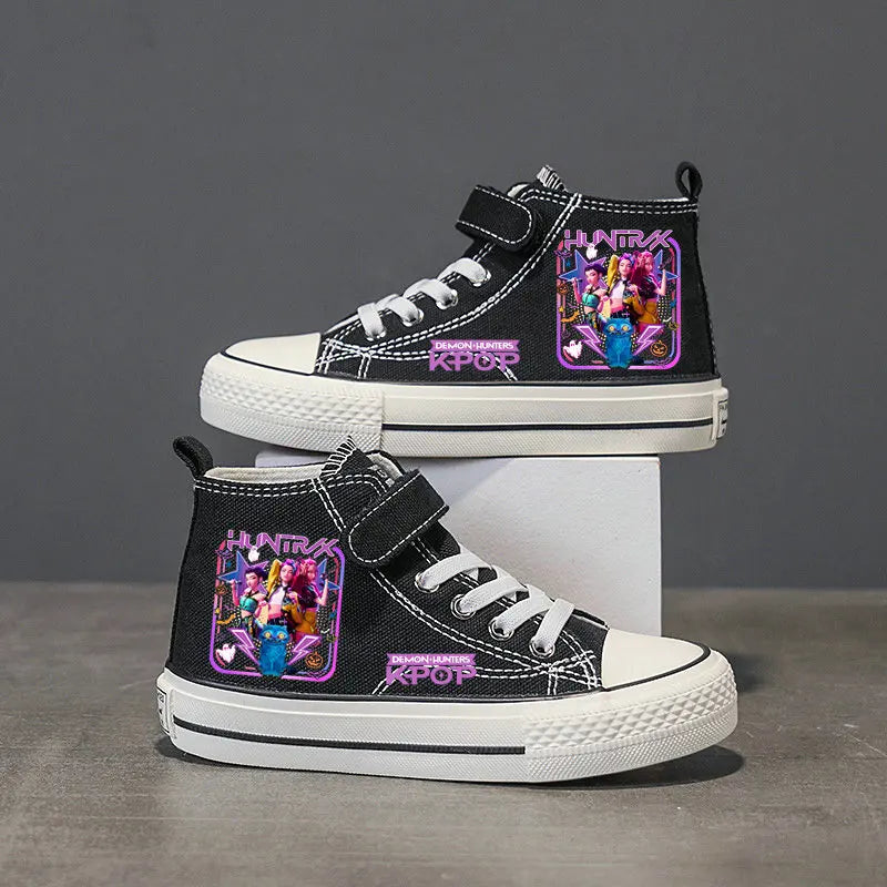 Chaussures en toile pour enfants, baskets KPop Demon Hunters pour filles, chaussures de sport Rumi Mira Zoey, chaussures de tennis pour étudiants, chaussures de course en extérieur