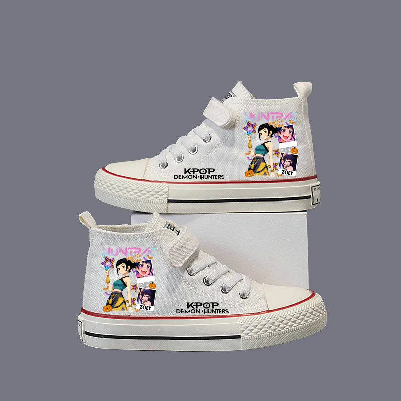 Chaussures en toile pour enfants, baskets KPop Demon Hunters pour filles, chaussures de sport Rumi Mira Zoey, chaussures de tennis pour étudiants, chaussures de course en extérieur