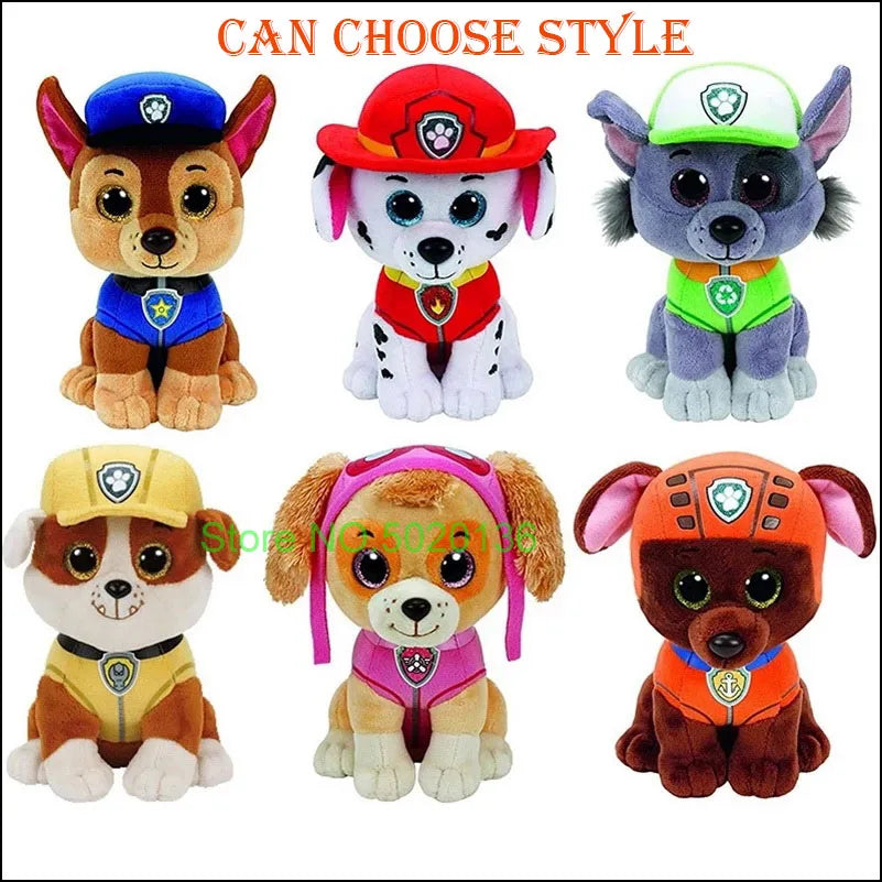 Figurines de chiens en forme de tour de patrouille dans un bus, jouets de Noël sans lumière ni son.