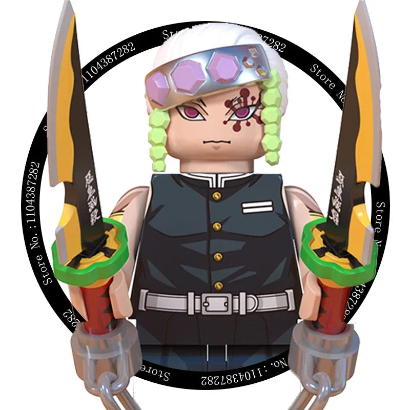 Hot Toys WM6116 WM6138 Demon Slayer Blade - Blocs de construction, Mini figurines, Accessoires, Cadeaux d'Halloween et de Noël pour enfants