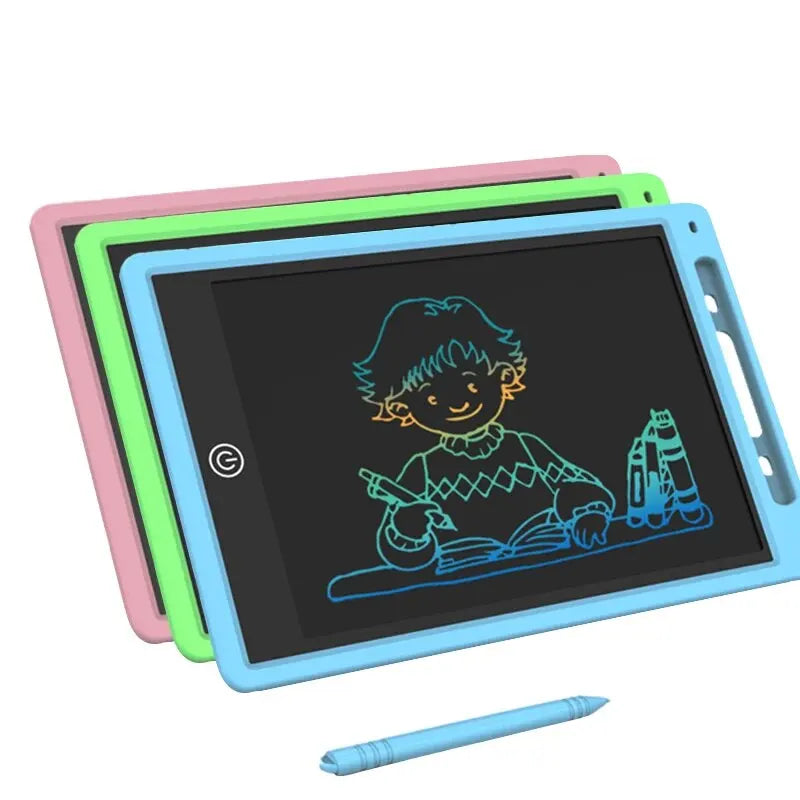Tablette à dessin LCD 6,5/8,5/10/12 pouces pour enfants, tableau effaçable rechargeable avec stylet, jouet éducatif de voyage, cadeau idéal pour garçons et filles.