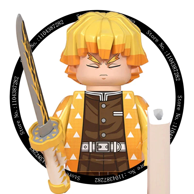 Hot Toys WM6116 WM6138 Demon Slayer Blade - Blocs de construction, Mini figurines, Accessoires, Cadeaux d'Halloween et de Noël pour enfants