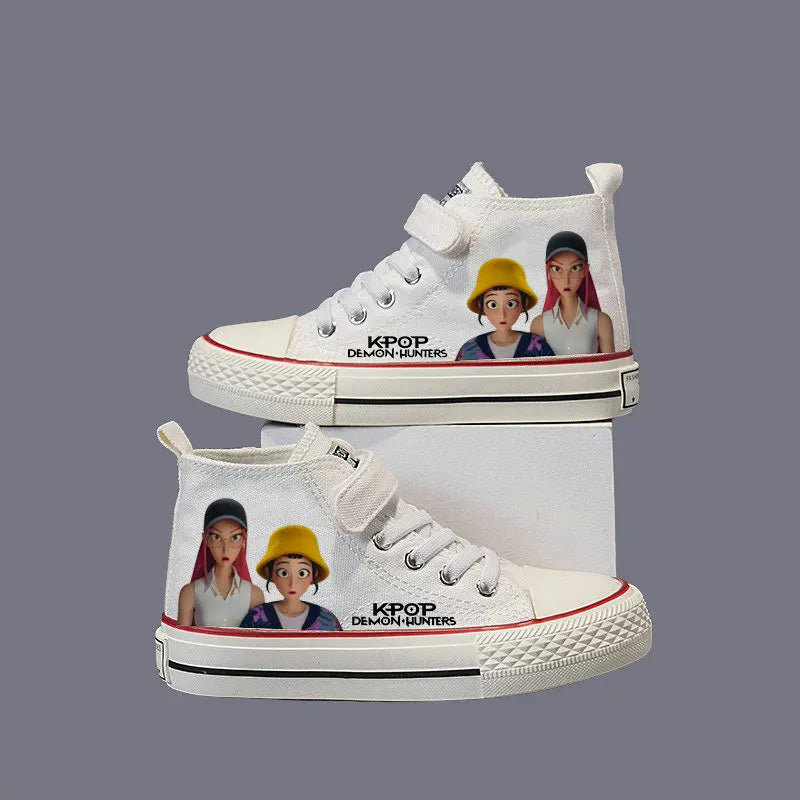 Chaussures en toile pour enfants, baskets KPop Demon Hunters pour filles, chaussures de sport Rumi Mira Zoey, chaussures de tennis pour étudiants, chaussures de course en extérieur